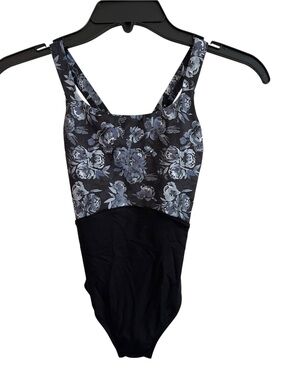 Mirella Floral Dance Leotard Girls 8-10 Ballet Gymnastics NWOT